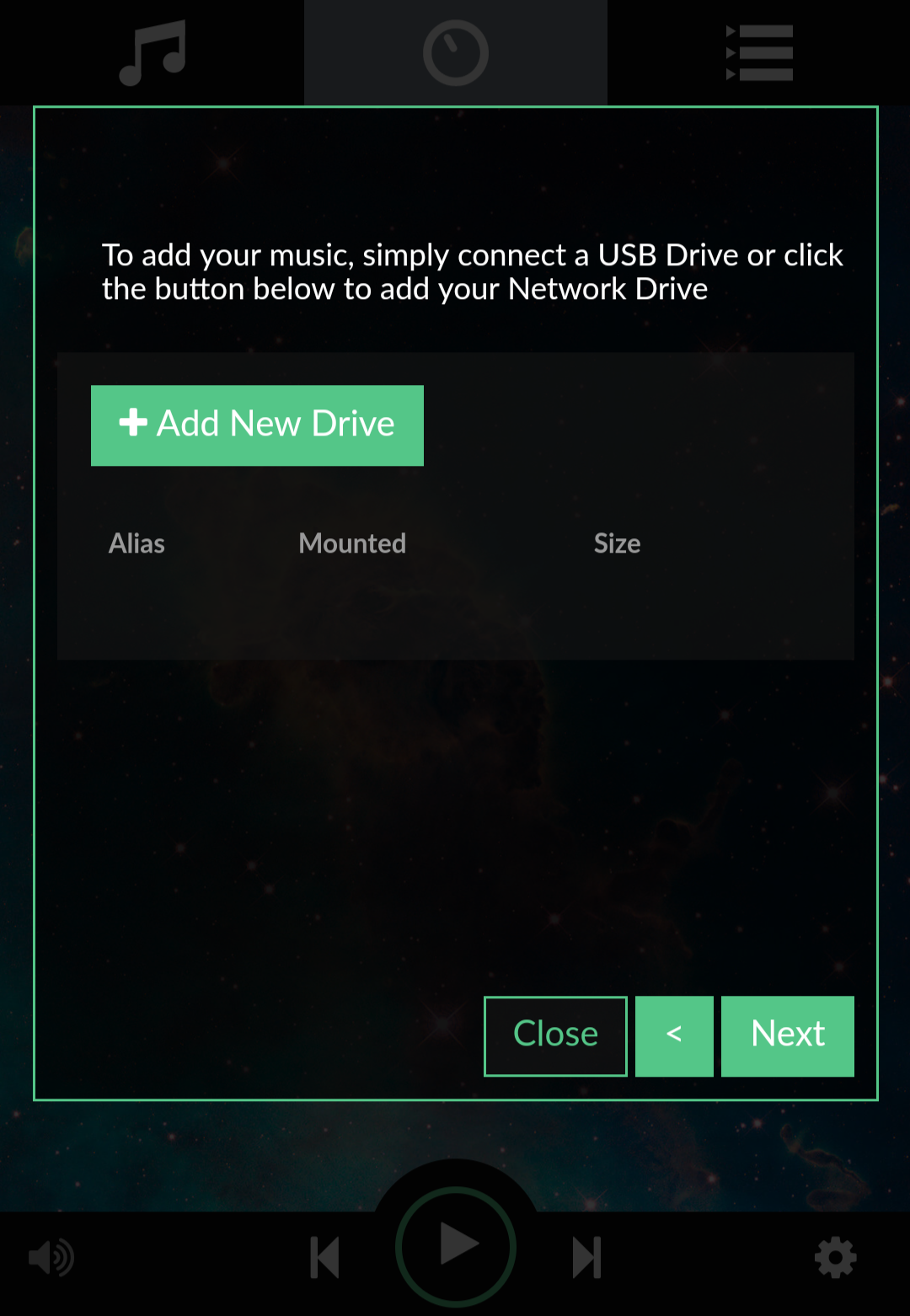 You can add network shares as data source