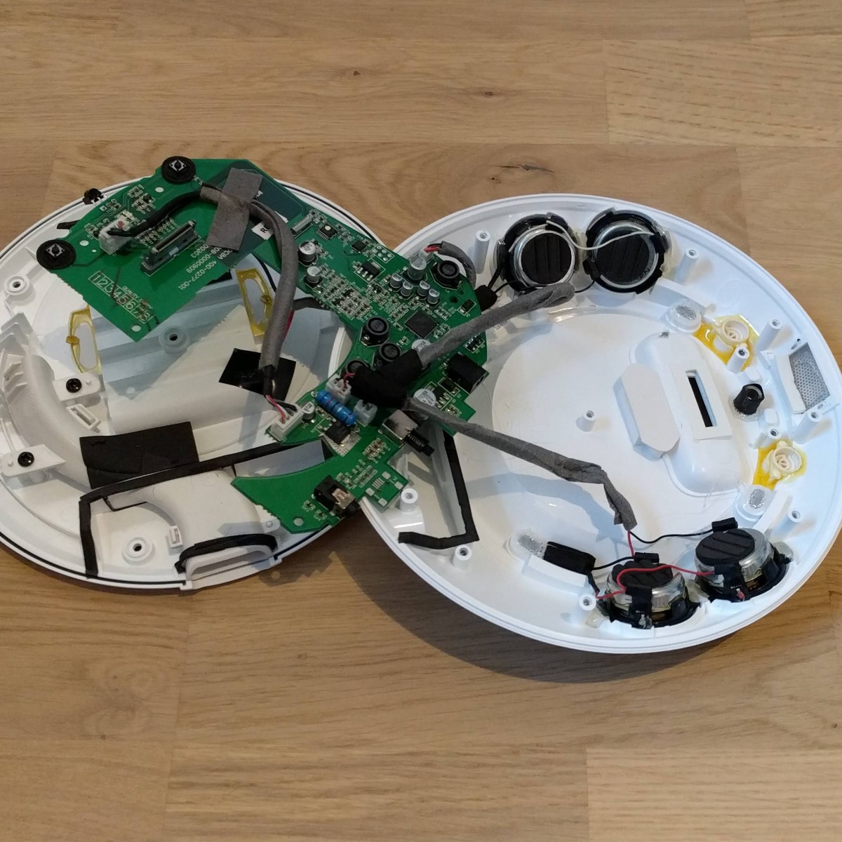 Carefully remove the circuit board from the case