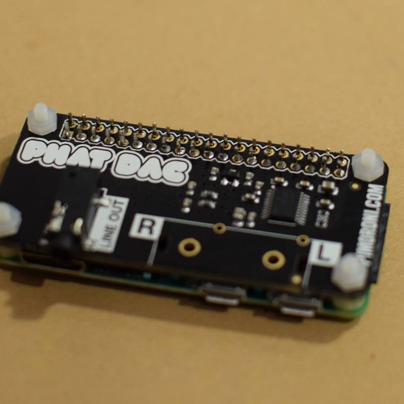 The PHAT DAC after soldering.