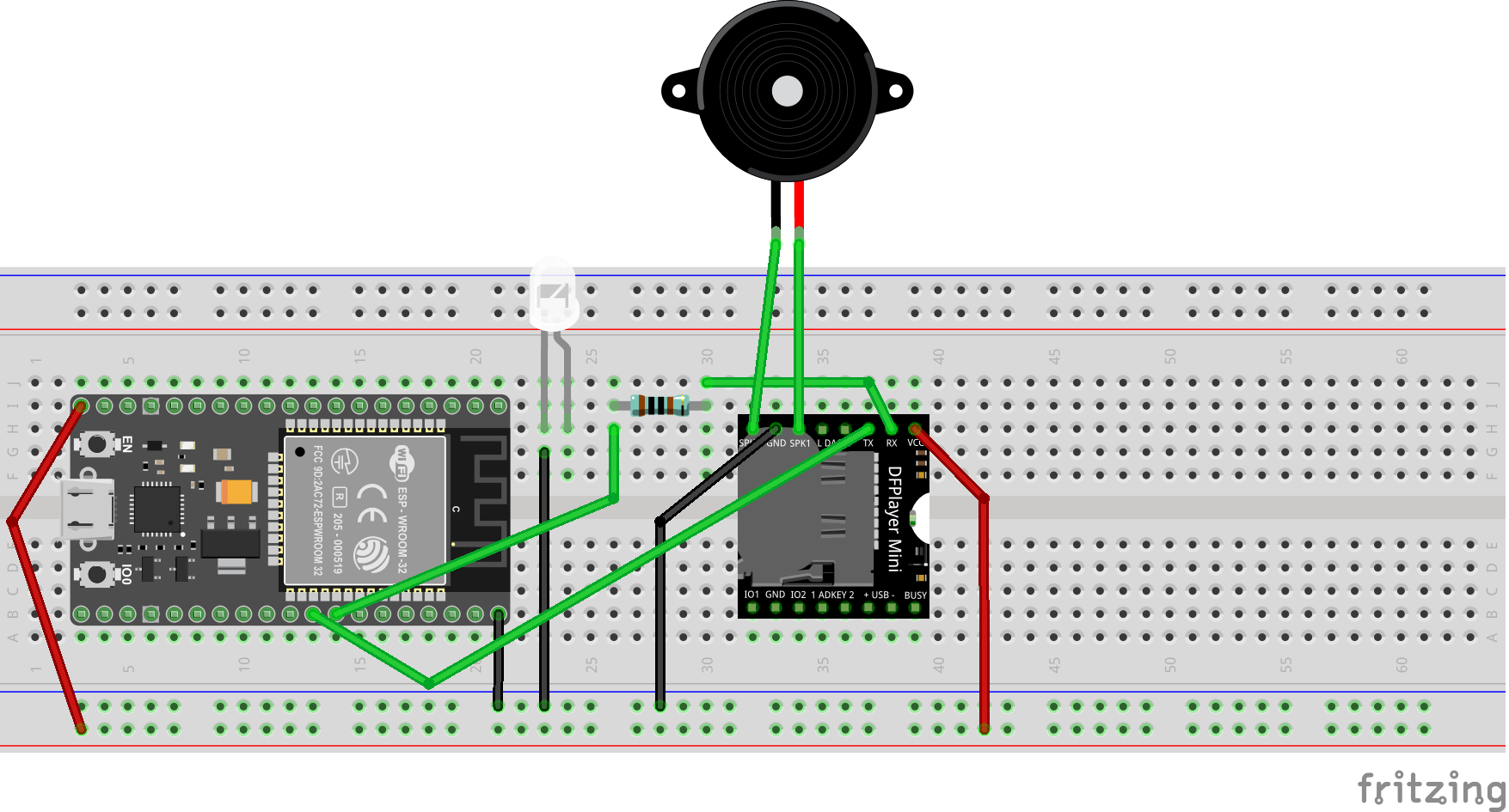 The speaker wiring